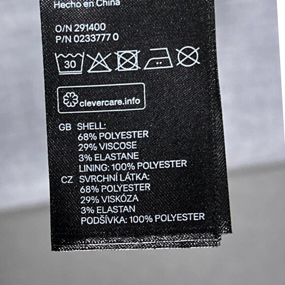 NWT H &‎ M Gray Pinafore Jumper Dress Size 10 - Picture 9 of 16